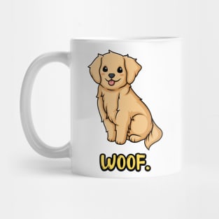 Chibi Kawaii Golden Retriever Dog Mug